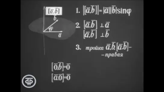 Телекинокурс. Высшая математика. Лекции 33-34. Векторная алгебра. Часть 02 (1974)