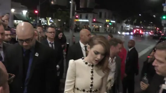 Emma Stone is ambushed by crazy fans in Westwood