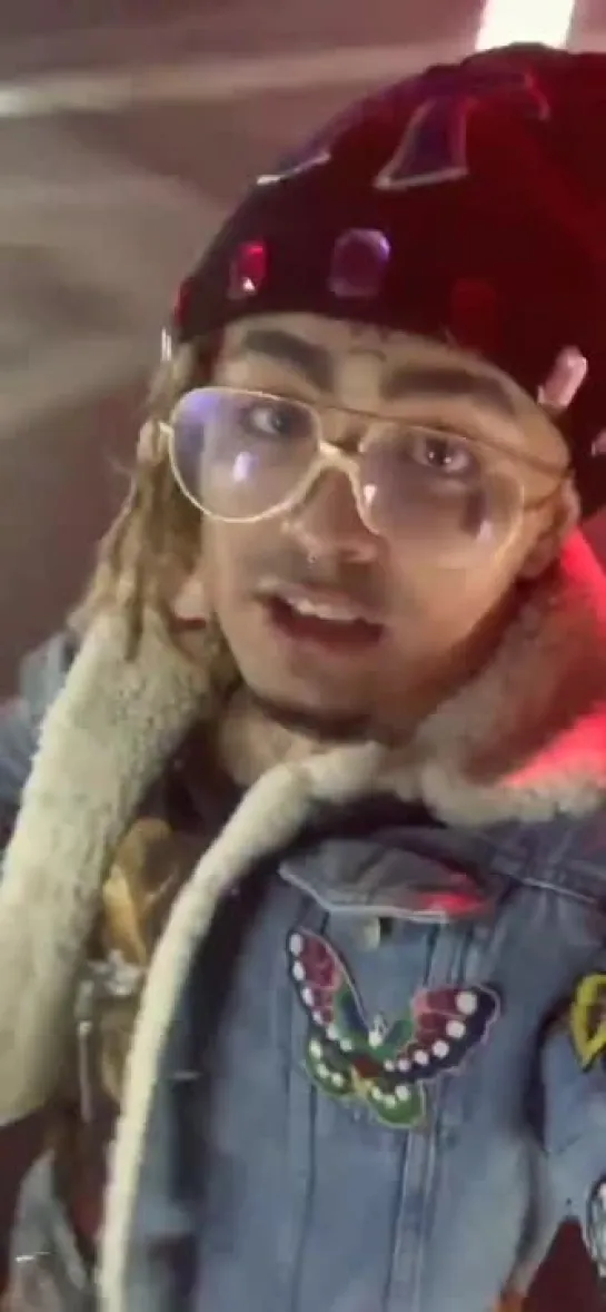 Lil Pump на съемках нового видеоклипа