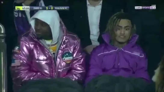 Lil Pump на матче ПСЖ vs Тулуза (TV)