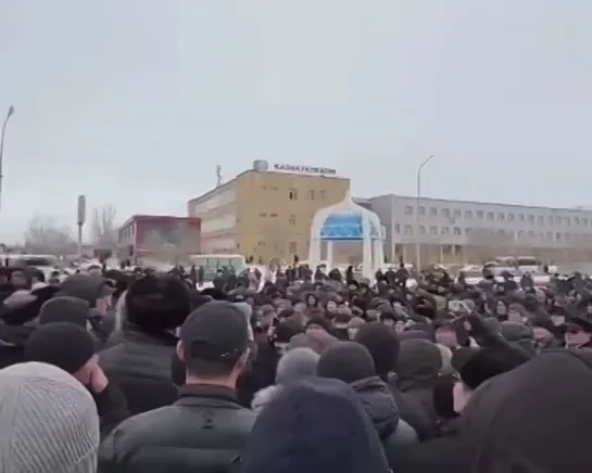 В Балхаше тоже митингуют. 05.01.2022 г.