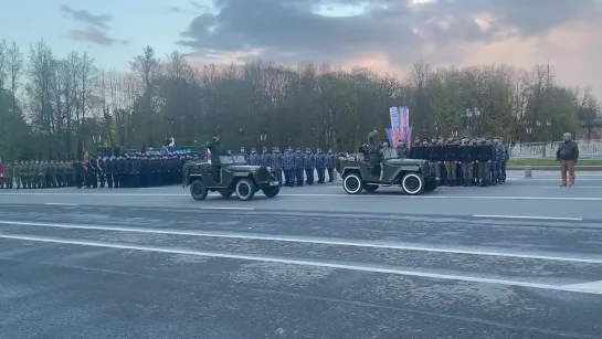 Репетиция Парада Победы в Великом Новгороде