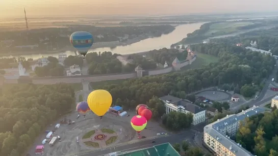 Фестиваль воздухоплавания в Великом Новгороде 27 августа 2022 года