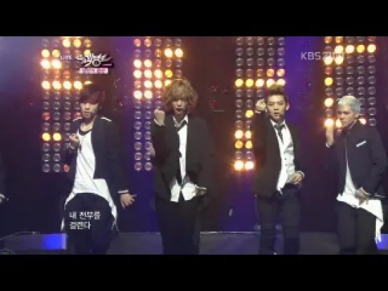 120629 Infinite & Teen Top - The Chaser + To You ( KBS Music Bank)