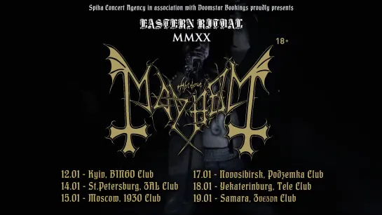 Mayhem - Eastern Ritual Tour 2020