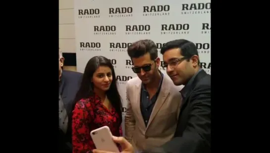 Hrithik launching the #Rado Lightness collection !!