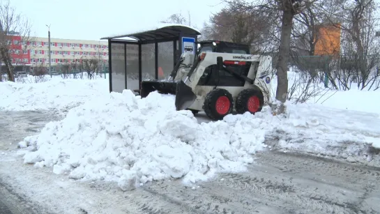 Уборка снега в Шадринске (2024-02-14)