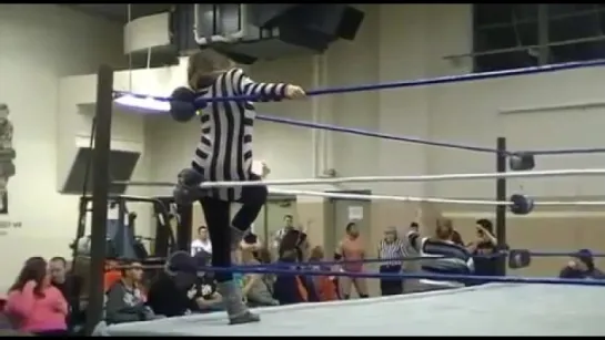 Brandon Scott vs LI Green(C)(Lita referee NWL 6.2.2015)