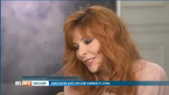 Mylene Farmer & Sting - Interview Belgique RTL, annonce 12.11.2015