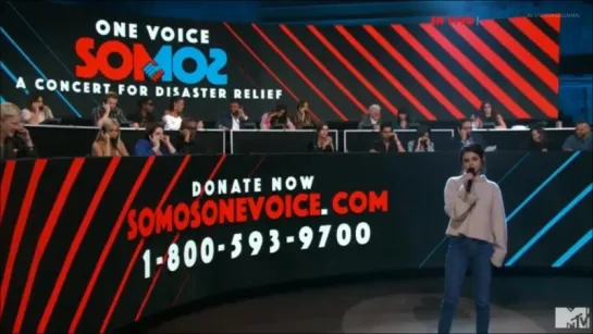 Selena Gomez Introducing Ricky Martin At One Voice_ SOMOƧ LIVE_ A Concert For Disaster Relief [HD]