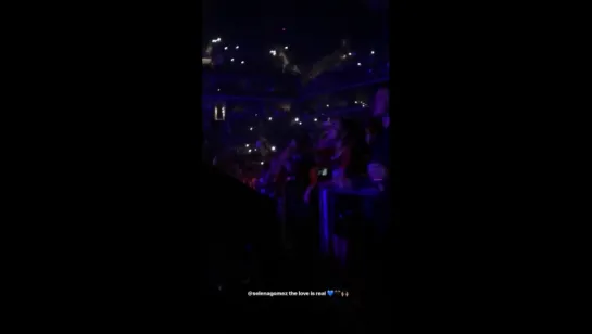 June 6: Selena singing and dancing to “Six Feet Under” at The Weeknd’s concert in Brookyln, NY! (2)