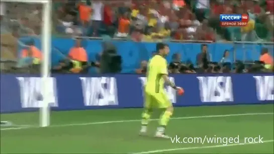 Отличный гол на ЧМ Brasil 2014 (Robin van Persie)