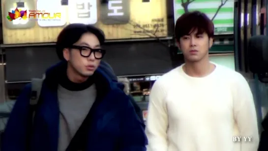 Fancam_Stalk_140112 Yunho at KBS for Music Bank