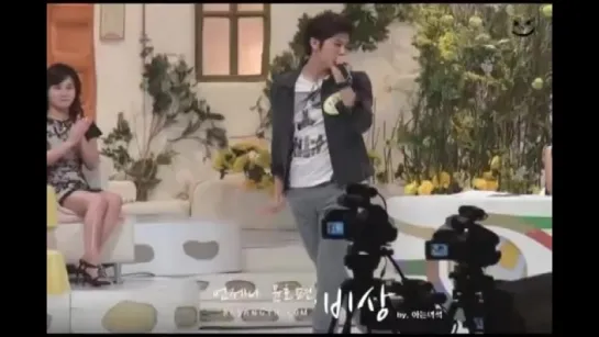 Fancam_Making_Yunho sings  dance to MJs Sm00th Cr.im.inal