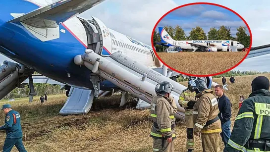 Выжили 170 человек! Жесткая посадка самолета на грунт под Новосибирском