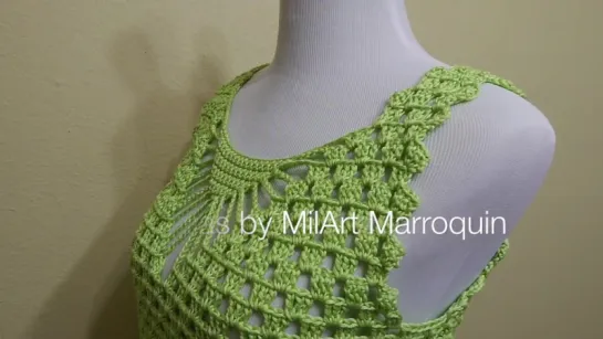 Blusa Verde Limon Crochet