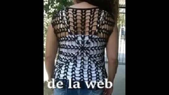 Blusa a crochet con pétalos para la primavera (parte 1)