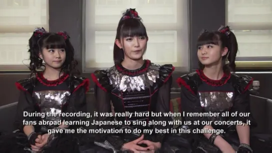 BABYMETAL explain why they recorded 'THE ONE' in english