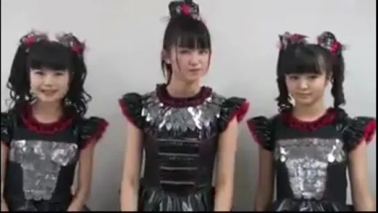 BABYMETAL Video Message for USA