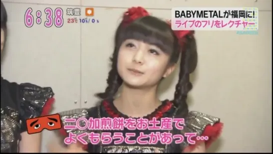 [TV] BABYMETAL - Interview on Asadesu KBC - 2015.10.06