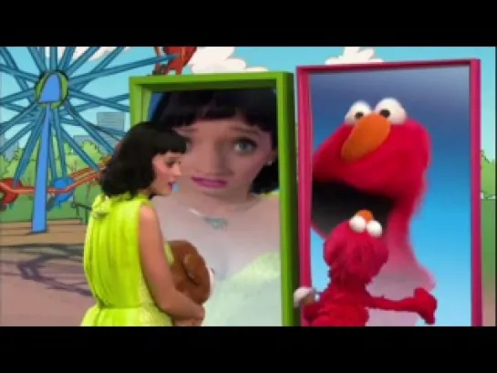 Katy Perry sings  "Hot N Cold" with Elmo on Sesame Street