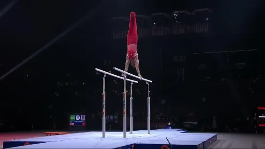 European Gymnastics - Ferhan Arican (TUR) retains his European title on parallel bars! #Basel2021