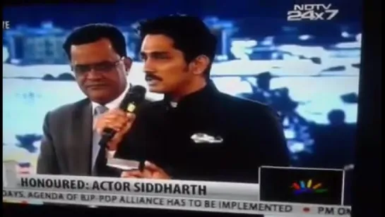 Речь Сидду на NDTV Indian Of The Year, 02.02.2016