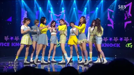 170312 TWICE (트와이스) - Knock Knock @ SBS Inkigayo