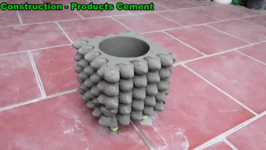 Amazing Ideas From Cement And Egg Tray - Simple Way To Have Beautiful And Unique Pots At Home