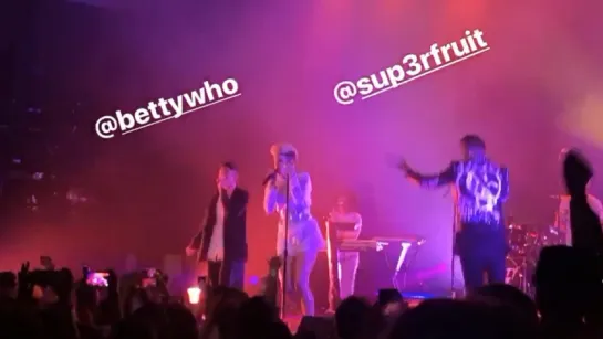 Superfruit Betty Who IG story