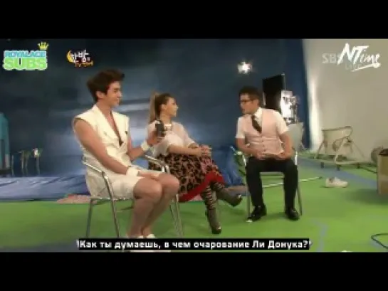 [Интервью] 120606 CL и ДонУк на SBS Hanbam (русс. саб)