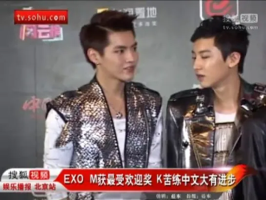 130414  EXO - Sohu  interview @13th Annual Billboard Music Festival