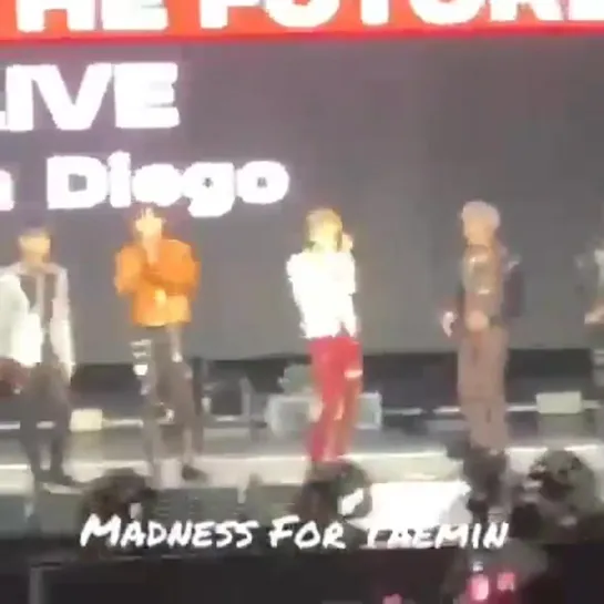 200131 -TAEMIN Final talk at the San Diego SuperM Concert - Some shouted TAEMIN and others SHINee