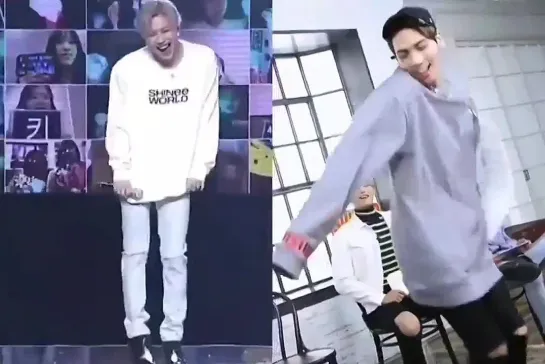 JongTae dancing to rollin --- Taemin Jonghyun SHINee