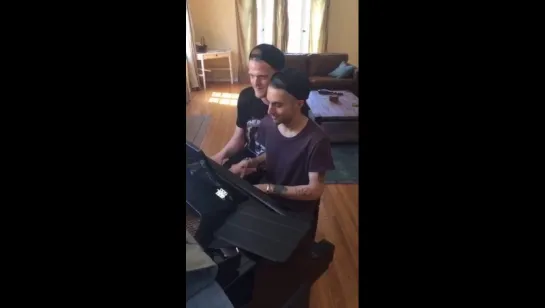 Snapchat Scott Mitch playing piano