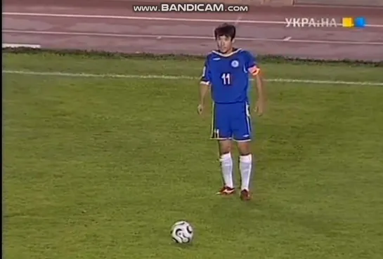 Nurbol Zhumaskaliyev free kick shoot