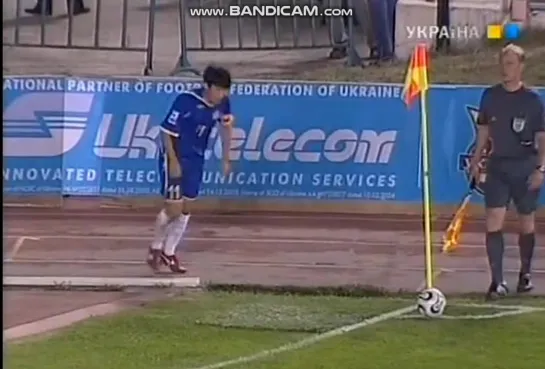 Nurbol Zhumaskaliyev shoot #1 corner kick vs Andrey Pyatov