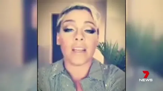 STARS VIDEO - Pinks message to a Perth cancer patient too sick to make it to her concert.