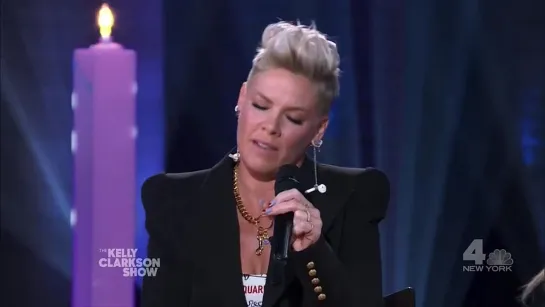 P!nk — TRUSTFALL (Acoustic) live on The Kelly Clarkson show