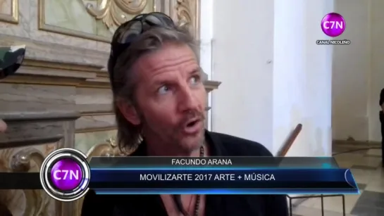 #MOVILIZARTE2017 ARTE+MÚSICA x LA CATEDRAL Nota a Facundo Arana