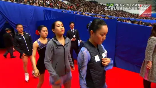 2018 Japanese Nationals Ladies FS Final Group Warm-up