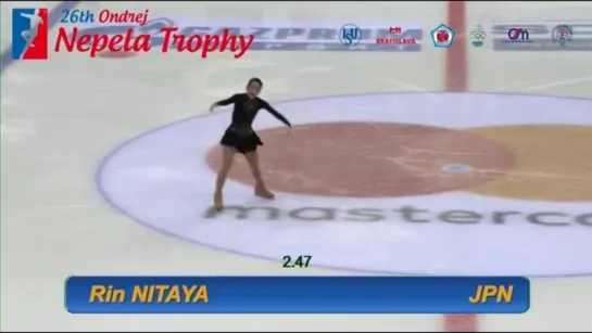 Rin NITAYA JPN Short Program Ondrej Nepela Trophy 2018