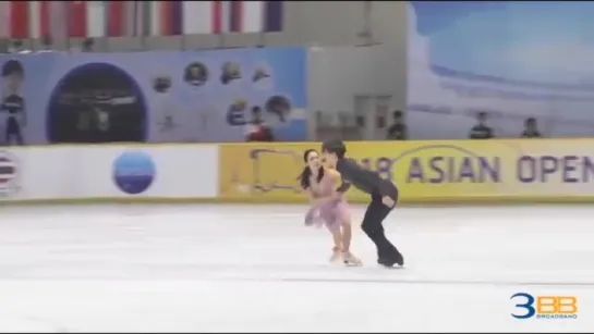 Misato KOMATSUBARA _ Tim KOLETO FD Asian Open Figure Skating Trophy 2018