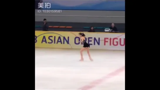 HANA YOSHIDA SP __ Asian Open Figure Skating Trophy 2018 __ 吉田陽菜