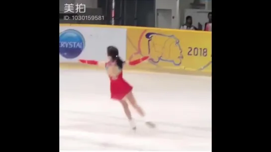 SARA HONDA SP __ ASIAN OPEN FIGURE SKATING TROPHY 2018 __ 本田沙来