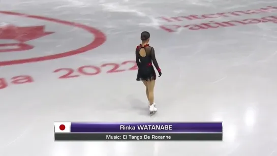 2022 Skate Canada Rinka WATANABE SP