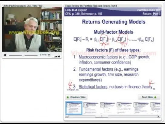 Portfolio Risk and Return: Part II