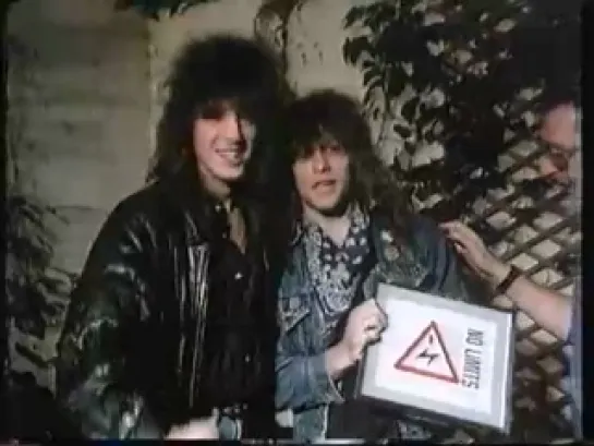 Jon & Richie - Accepting a NO LIMITS AWARD UK 1986! (Short Clip)