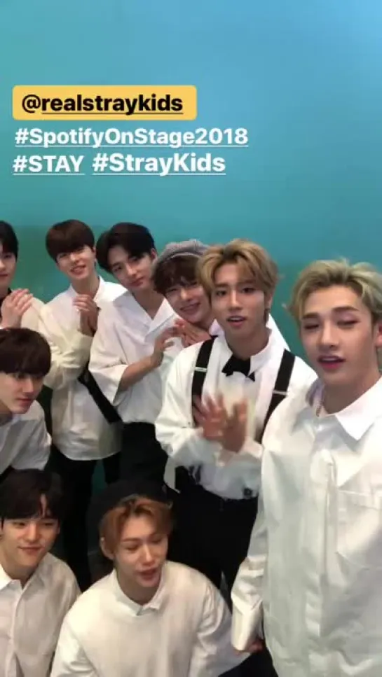 [181012] Stray Kids » IG story (@.spotifyasia)