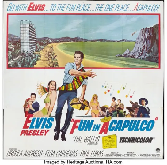 Fun in Acapulco (1963) -1080p- Elvis Presley, Ursula Andress, Elsa Cárdenas